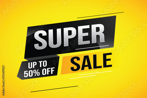 super sale poster banner graphic design icon logo sign symbol social media website coupon

