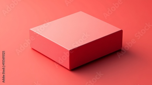 A red box with a square shape