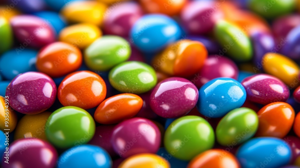 High-definition image of a pile of brightly colored candy drops, showcasing their smooth surfaces and vivid hues High-definition image of a pile of brightly colored candy drops, showcasing their smooth surfaces and vivid hues