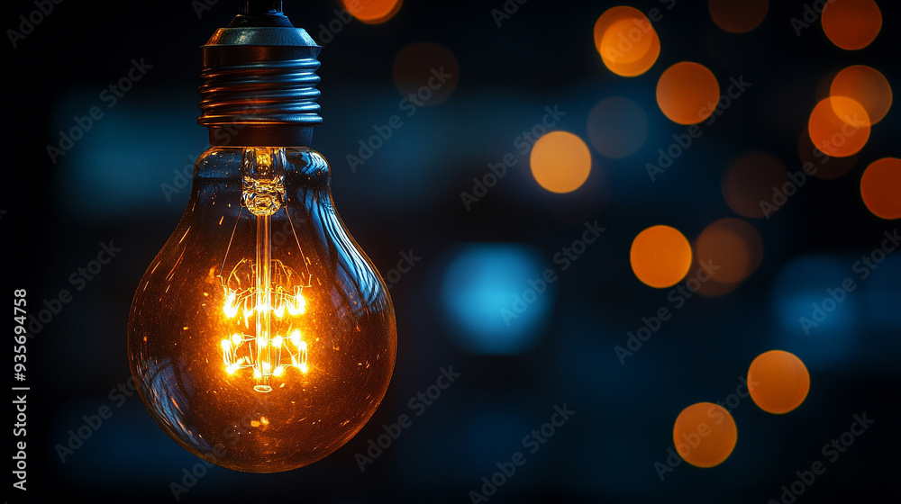 glowing lightbulb illuminates a blurred office meeting scene, symbolizing bright ideas, inspiration, and innovation in a professional setting glowing lightbulb illuminates a blurred office meeting scene, symbolizing bright ideas, inspiration, and innovation in a professional setting