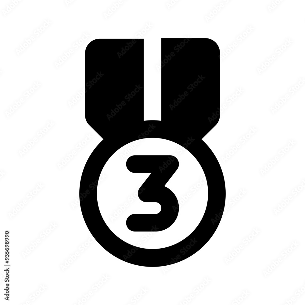 bronze medal glyph icon bronze medal glyph icon