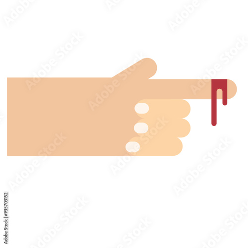 hand bleeding icon
