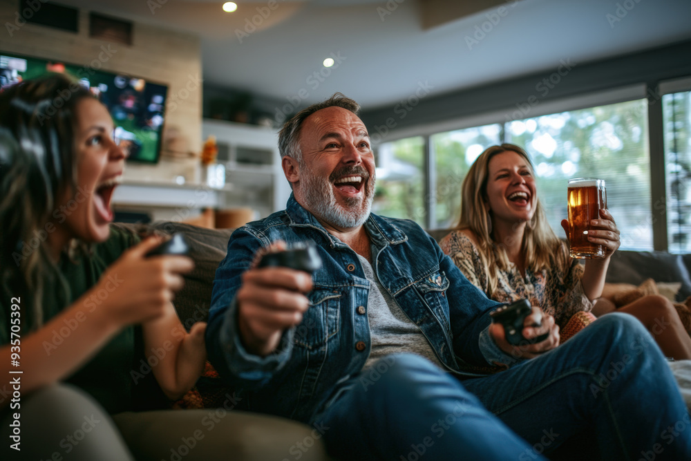 Game Night Fun with Friends in Cozy Evening Game Night Fun with Friends in Cozy Evening