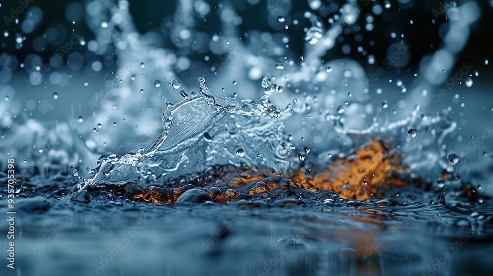 Water Splash: Close Up Photography of Raindrops Water Splash: Close Up Photography of Raindrops
