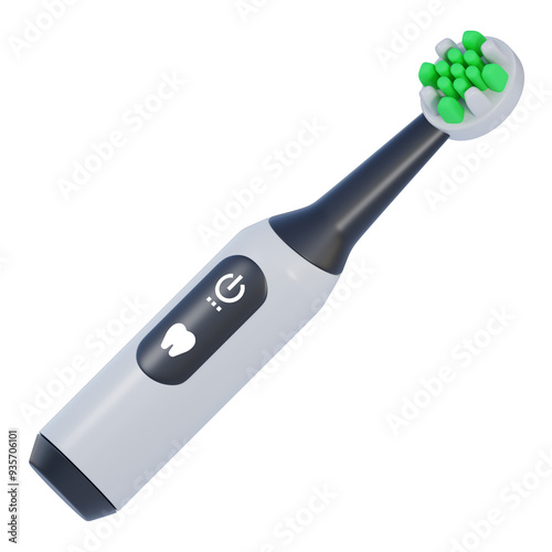 electric toothbrush 3d icon illustration