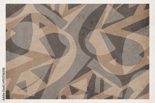 Abstract background in vintage style. Stylized old with grain. For use in graphics, for printing on wall decorations.