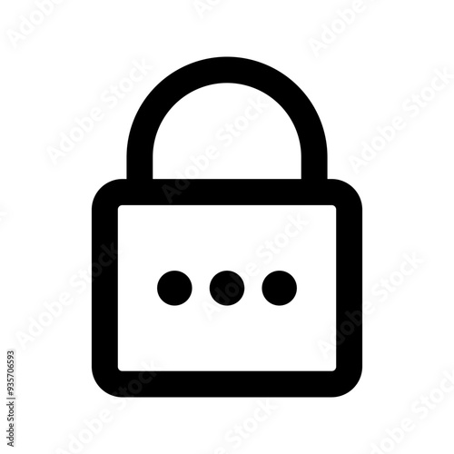 password glyph icon