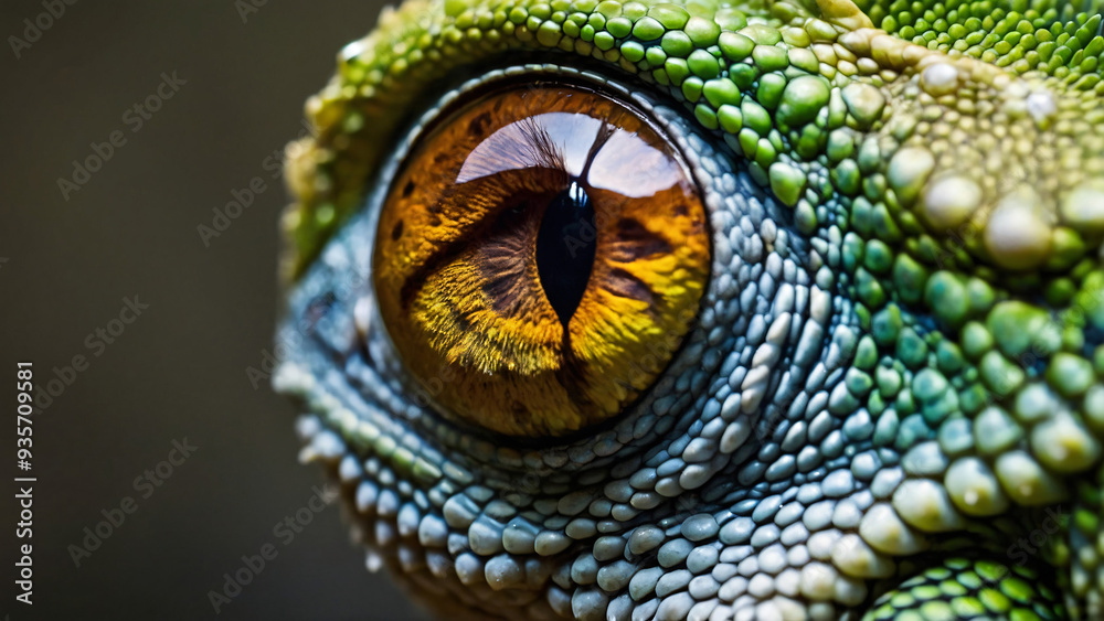 Kameleon w naturalnym środowisku. Generative AI.