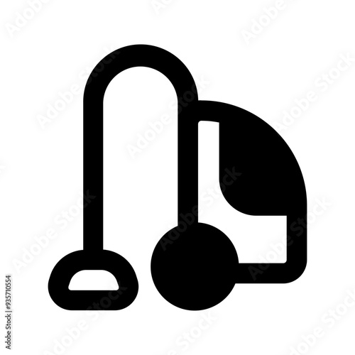 vacuum cleaner glyph icon
