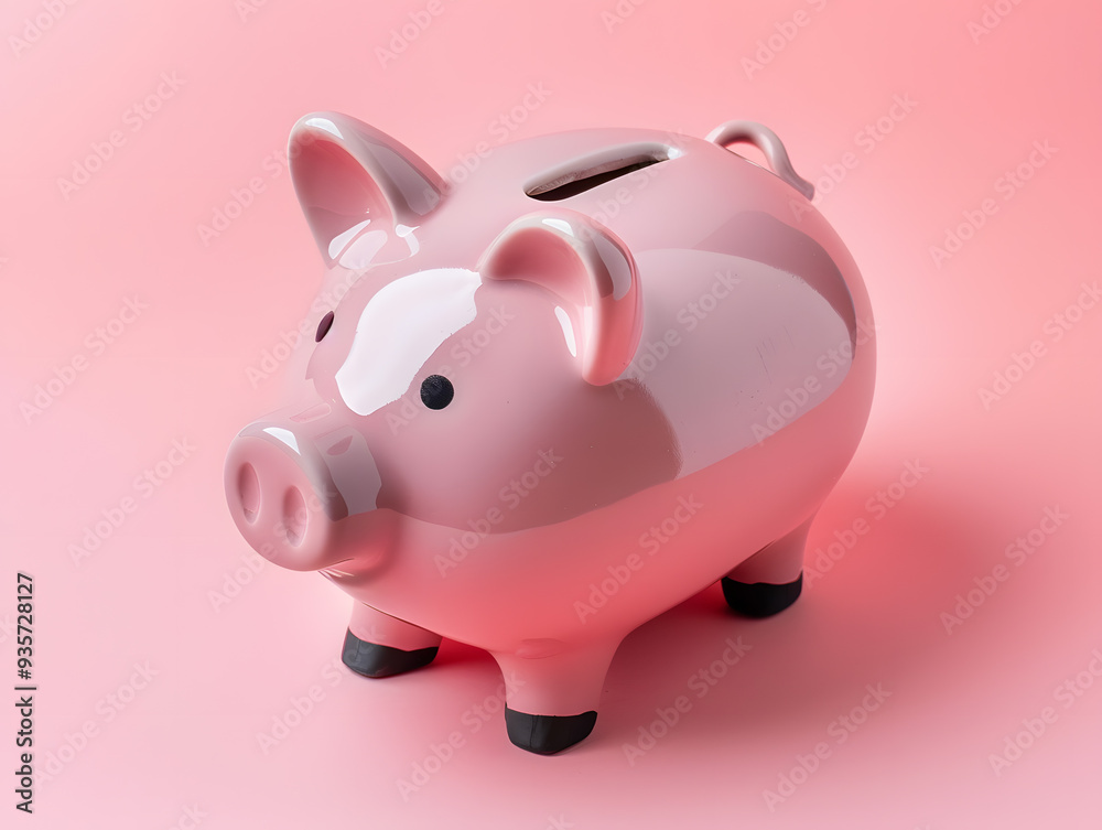 Ceramic piggy bank as a concept for accumulating funds. Neural network AI generated art Ceramic piggy bank as a concept for accumulating funds. Neural network AI generated art