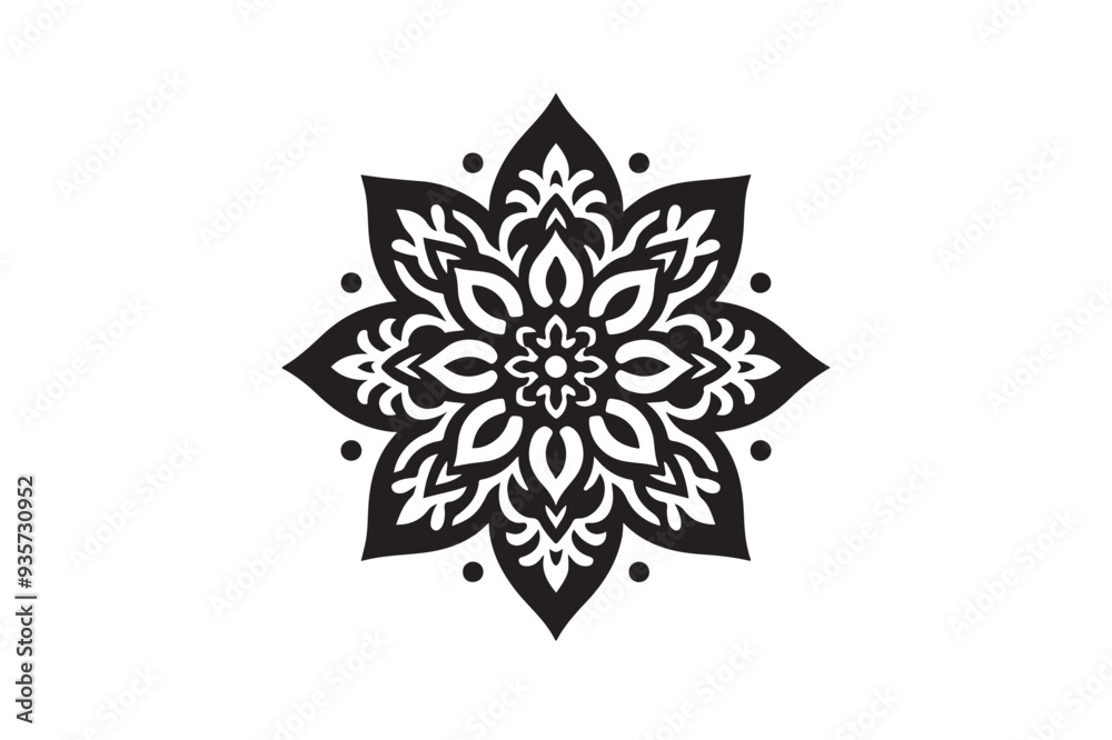 Mandala Design art work silhouette vector illustration Mandala Design art work silhouette vector illustration
