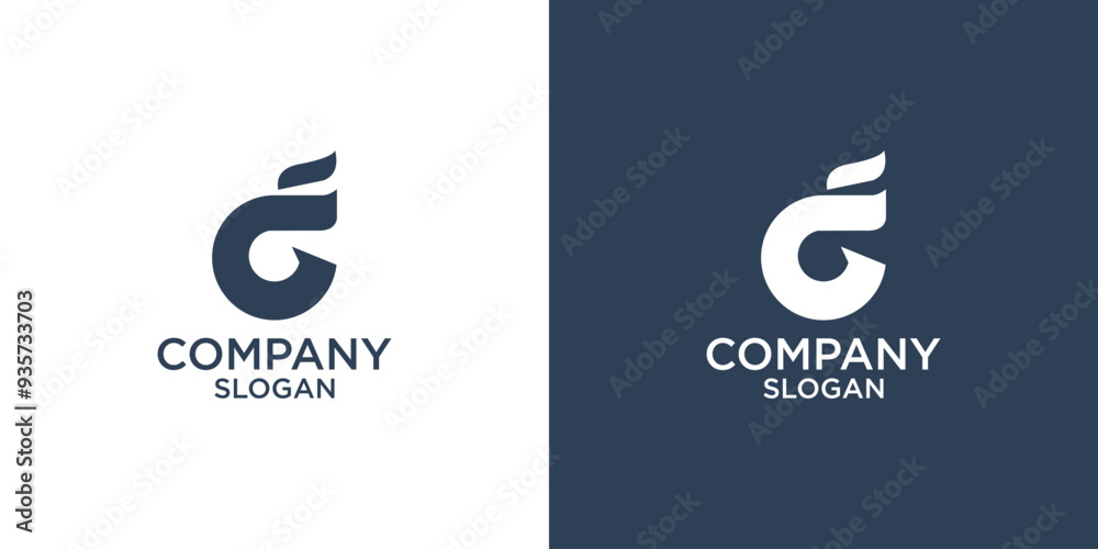 letter g abstract monogram logo vector design