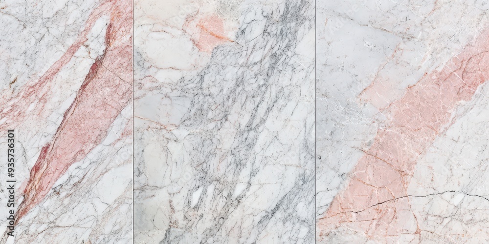 Obraz premium White and Pink Marble Texture