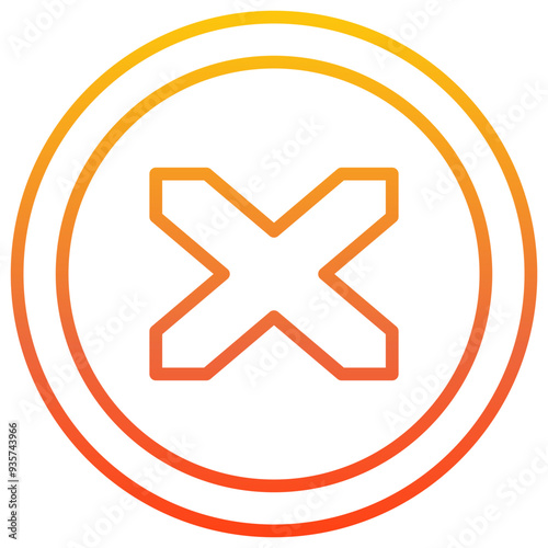 Obraz na plátně Level Crossing Icon