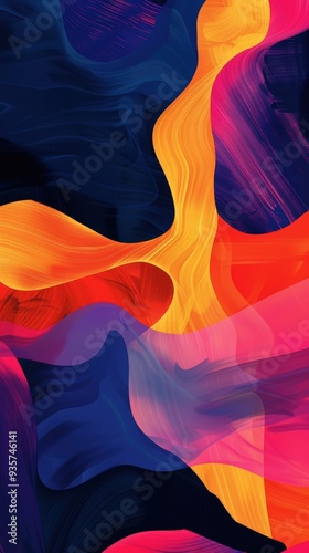 Abstract art with bold colors