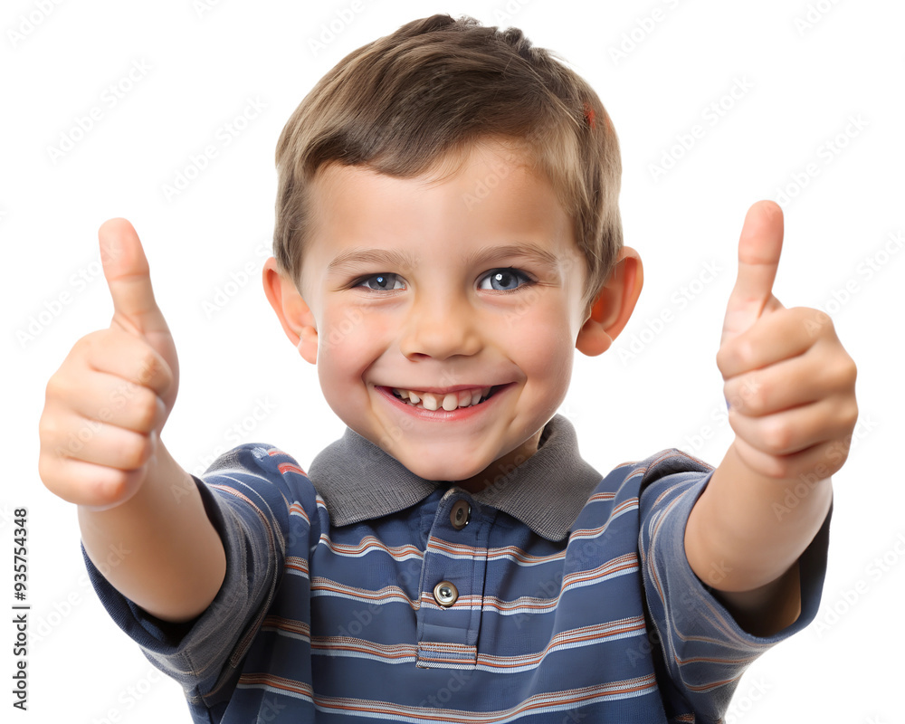 Boy child showing thumbs up ,isolated, transparent background, AI generated Boy child showing thumbs up ,isolated, transparent background, AI generated