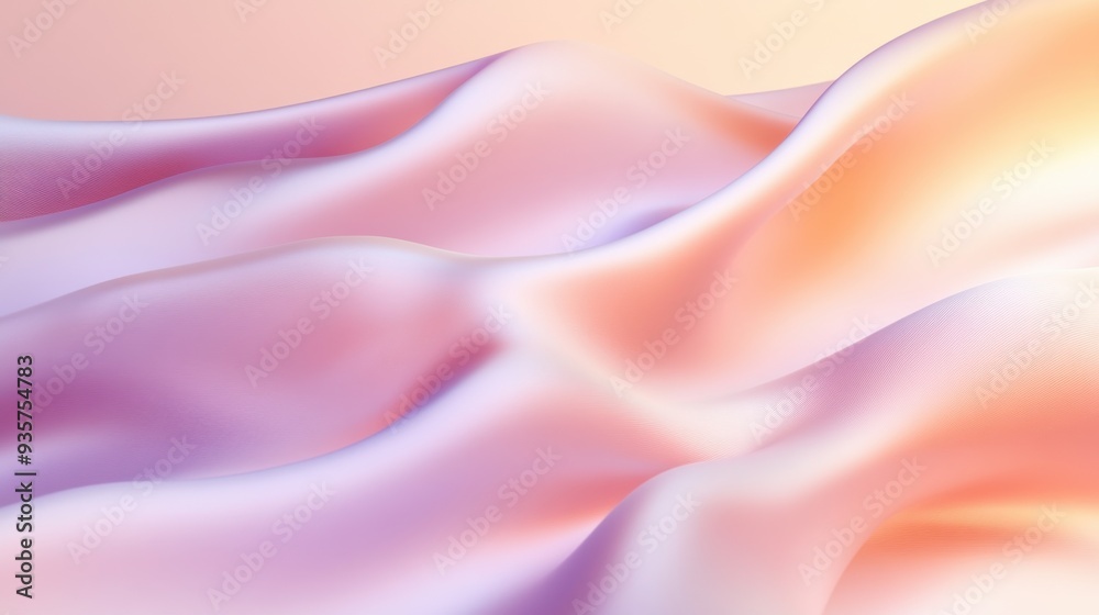 Fototapeta premium Serene Fabric Waves