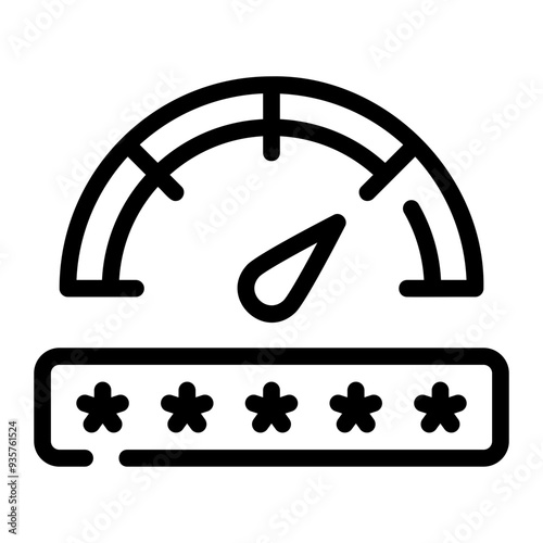 strenght line icon