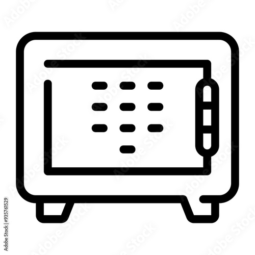 safebox line icon