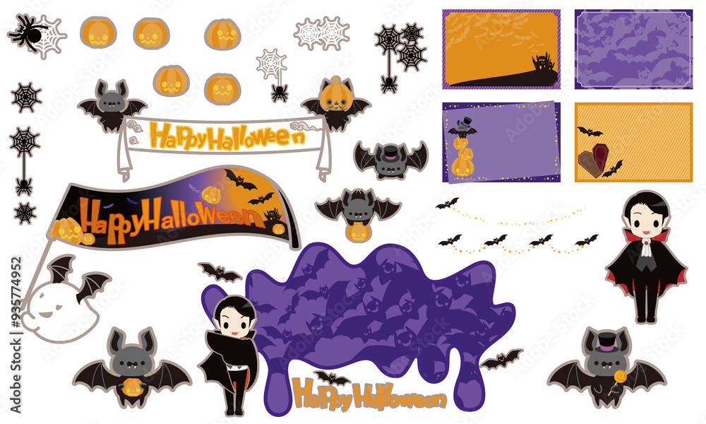 Obraz premium Bats and Vampires No Background