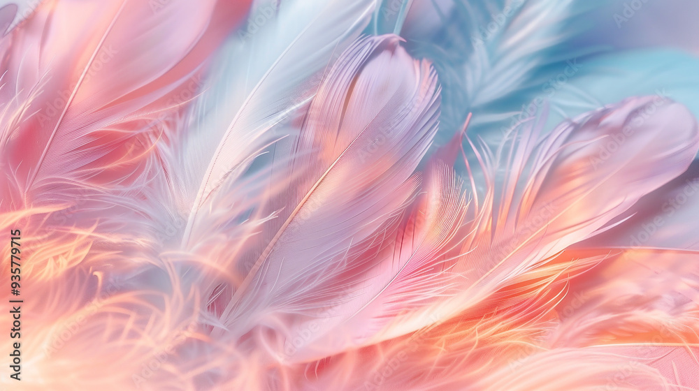 Beautiful_pastel_colored_feathers. Beautiful_pastel_colored_feathers.