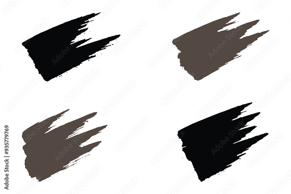 Colorful brush strokes, dirty brush effect, grungy brush stroke set Colorful brush strokes, dirty brush effect, grungy brush stroke set