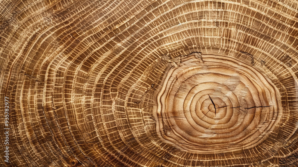 Fototapeta premium Wood circle texture. 