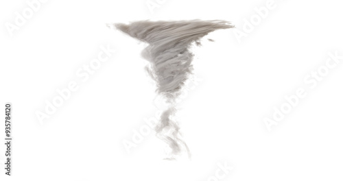Isolated Tornado Abstract Graphic on transparent background