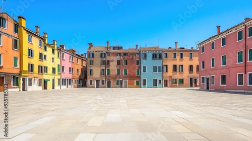 Sunny Summer Day in a Venice Square