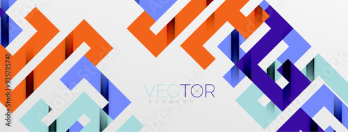 Color bend lines with shadow texture effect. Vector Illustration For Wallpaper, Banner, Background, Card, Book Illustration, landing page