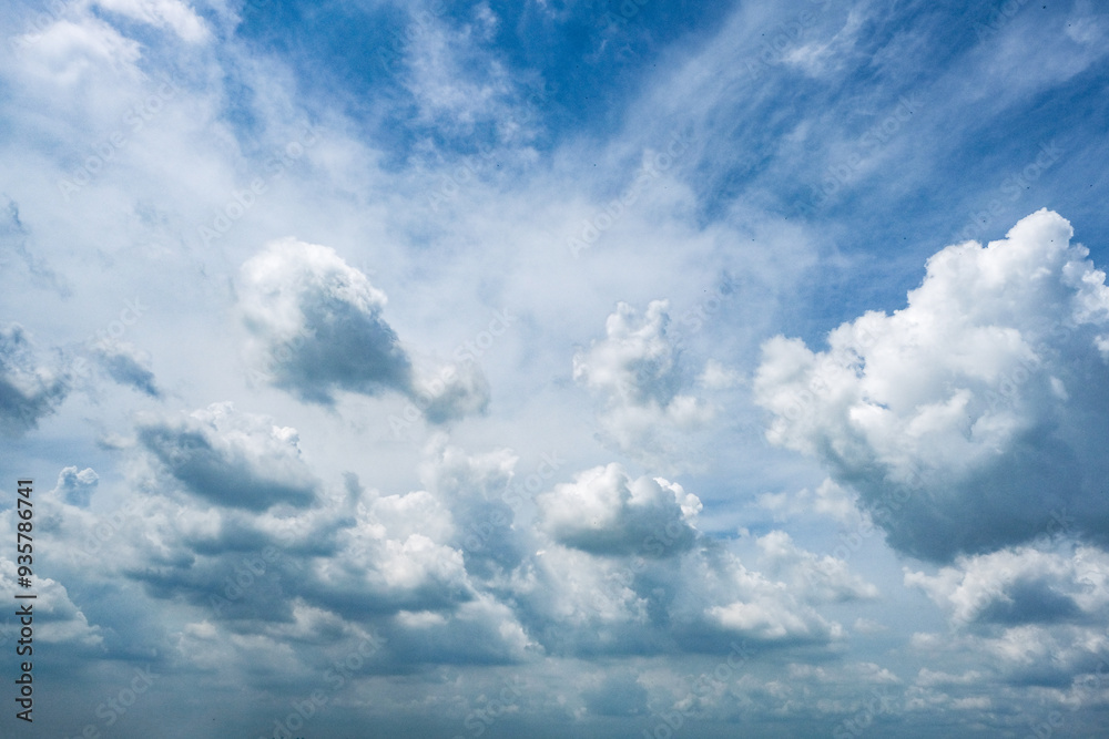 Fototapeta premium Blue sky and clouds for background