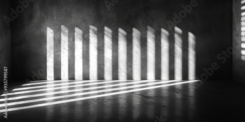 Light and Shadow Play in Empty Room