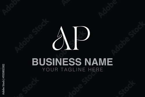 AP A ap initial logo | initial based abstract modern minimal creative logo, vector template image. luxury logotype logo, real estate homie logo. typography logo. initials logo