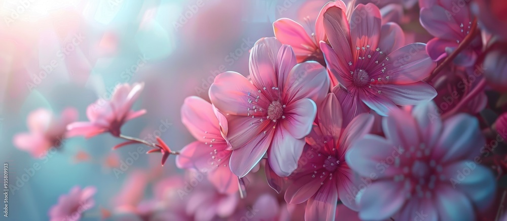 Blurred flowers. Copy space image. Place for adding text and design Blurred flowers. Copy space image. Place for adding text and design