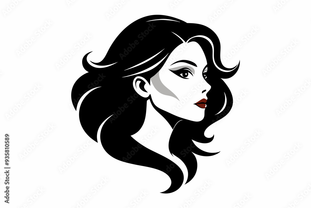 Woman heads in profile beautiful female face silhouette vector
Woman heads in profile beautiful female face silhouette vector