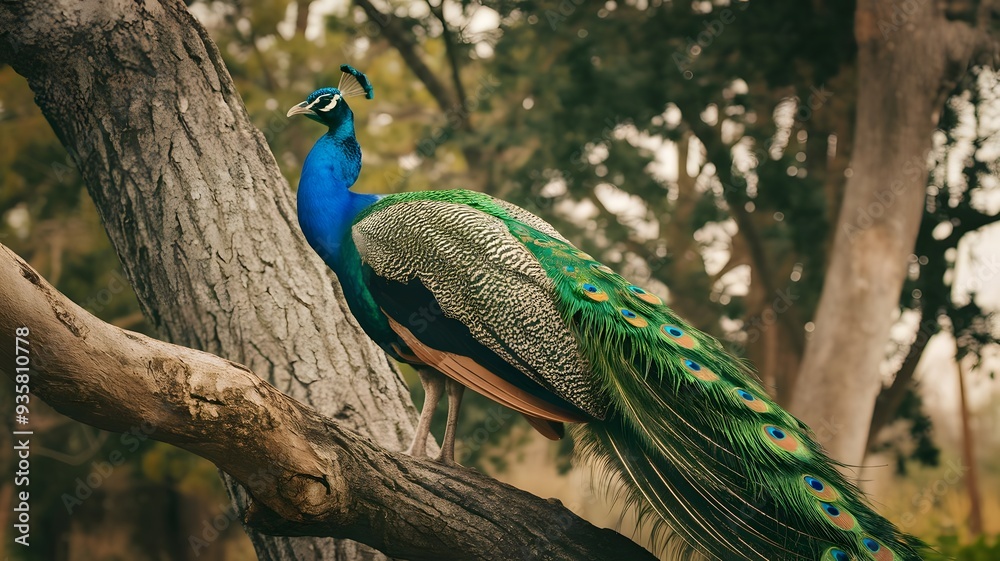 The Vibrant Peacock, generative AI The Vibrant Peacock, generative AI