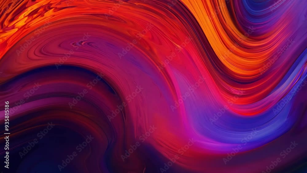 Vibrant abstract art with flowing colors in deep hues recorded in a creative studio environment Vibrant abstract art with flowing colors in deep hues recorded in a creative studio environment