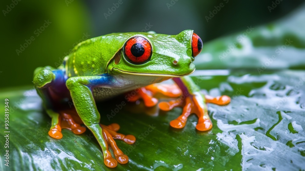 Fototapeta premium Costa Rican Red-Eyed Tree Frog