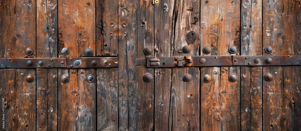 Wooden door texture featuring copy space Wooden door texture featuring copy space