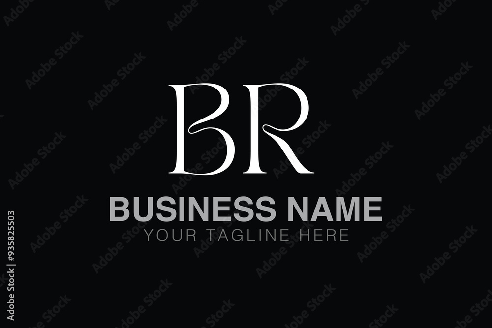 BR B br initial logo | initial based abstract modern minimal creative logo, vector template image. luxury logotype logo, real estate homie logo. typography logo. initials logo