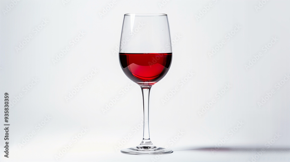 Glass of red wine isolated on white background Glass of red wine isolated on white background