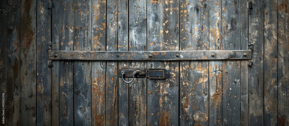Worn wooden door background texture surface. Copy space image. Place for adding text and design Worn wooden door background texture surface. Copy space image. Place for adding text and design