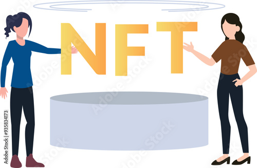 The girls are working on NFT.
