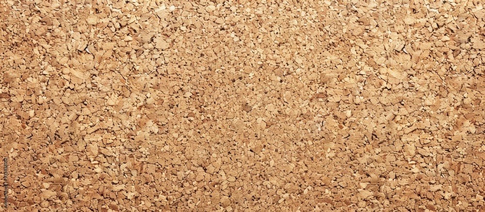 Brown cork board on a white background with copyspace for memos and reminders
