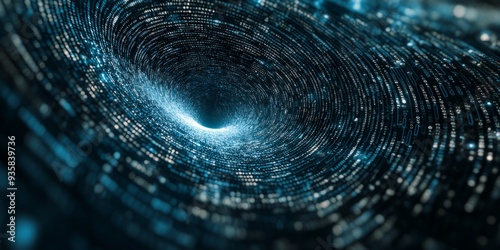 Wallpaper Mural Binary Code Vortex Torontodigital.ca