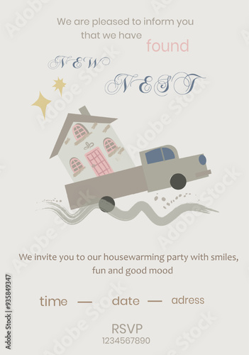 housewarming party invitation card