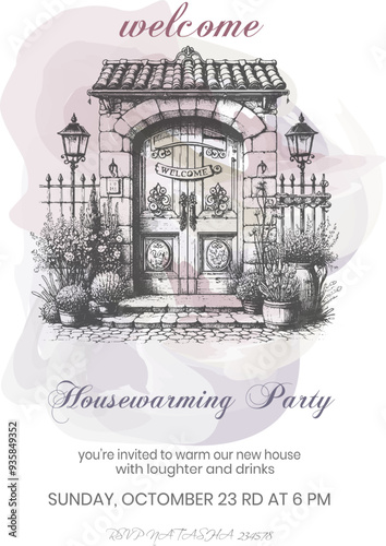 housewarming party invitation card