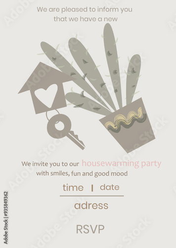 housewarming party invitation card