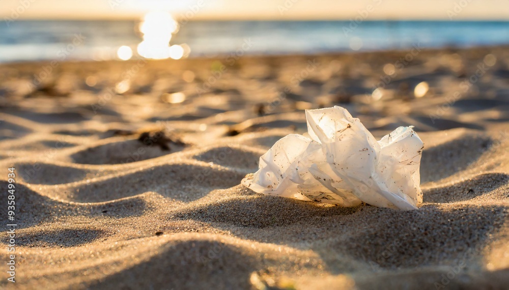 Plastic waste on the beach.Plastic pollution. Plastic waste on the beach.Plastic pollution.