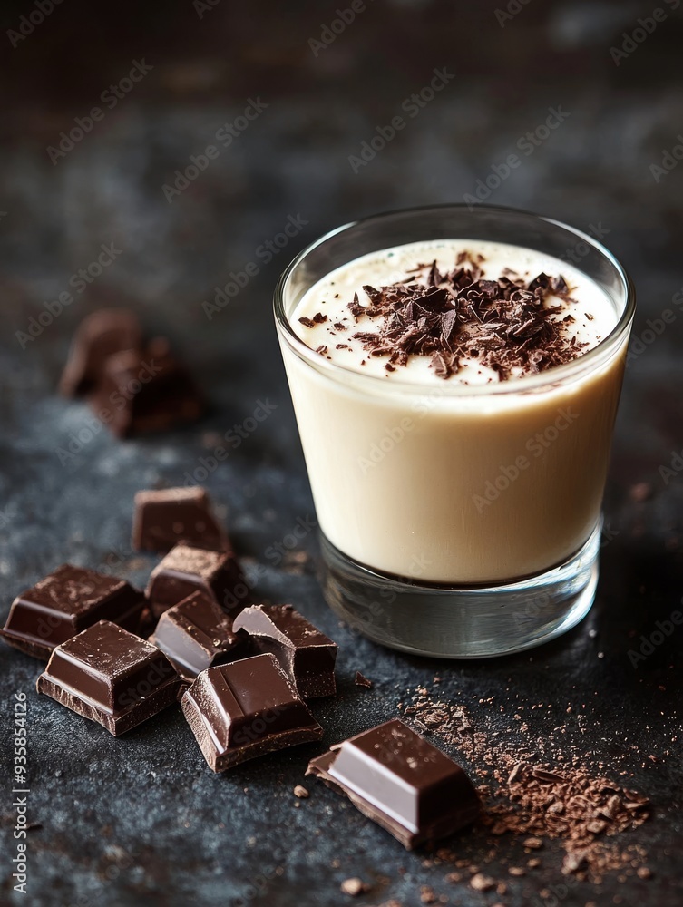 Sophisticated presentation of a creamy and tempting latte Sophisticated presentation of a creamy and tempting latte